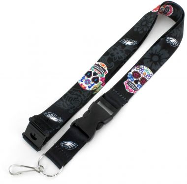 PHILADELPHIA EAGLES DIA DE LOS MUERTOS LANYARD