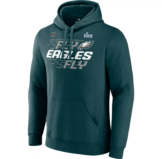 SUDADERA CON CAPUCHA PHILADELPHIA EAGLES 2022 CONFERENCE CHAMPS HOMETOWN