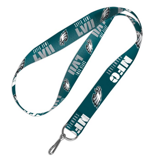 PHILADELPHIA EAGLES 2022 NFC CONFERENCE CHAMPIONS 1" LANYARD