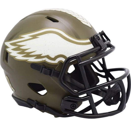 PHILADELPHIA EAGLES 2022 SALUDO AL SERVICIO CASCO MINI SPEED