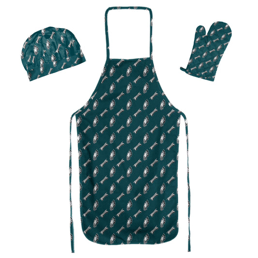 PHILADELPHIA EAGLES 3PC SET APRON MITT HAT SET