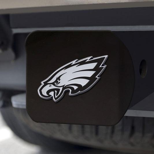 PHILADELPHIA EAGLES BLACK CHROME LOGO HITCH