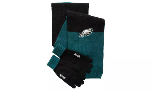 PHILADELPHIA EAGLES COLORBLOCK SCARF SET