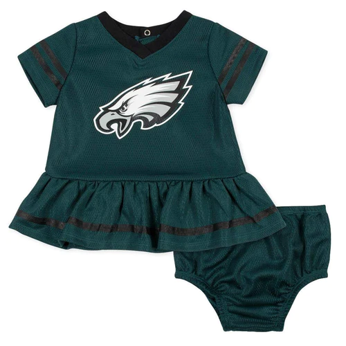 PHILADELPHIA EAGLES INFANT 2PK DRESS & DIAPER SET