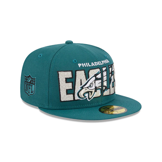 PHILADELPHIA EAGLES HOMBRE 2023 NFL DRAFT ALT SOMBRERO 59FIFTY AJUSTADO