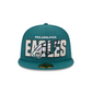 PHILADELPHIA EAGLES HOMBRE 2023 NFL DRAFT ALT SOMBRERO 59FIFTY AJUSTADO