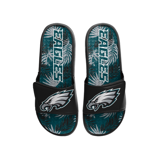 PHILADELPHIA EAGLES MEN'S FLORAL GEL SLIDES