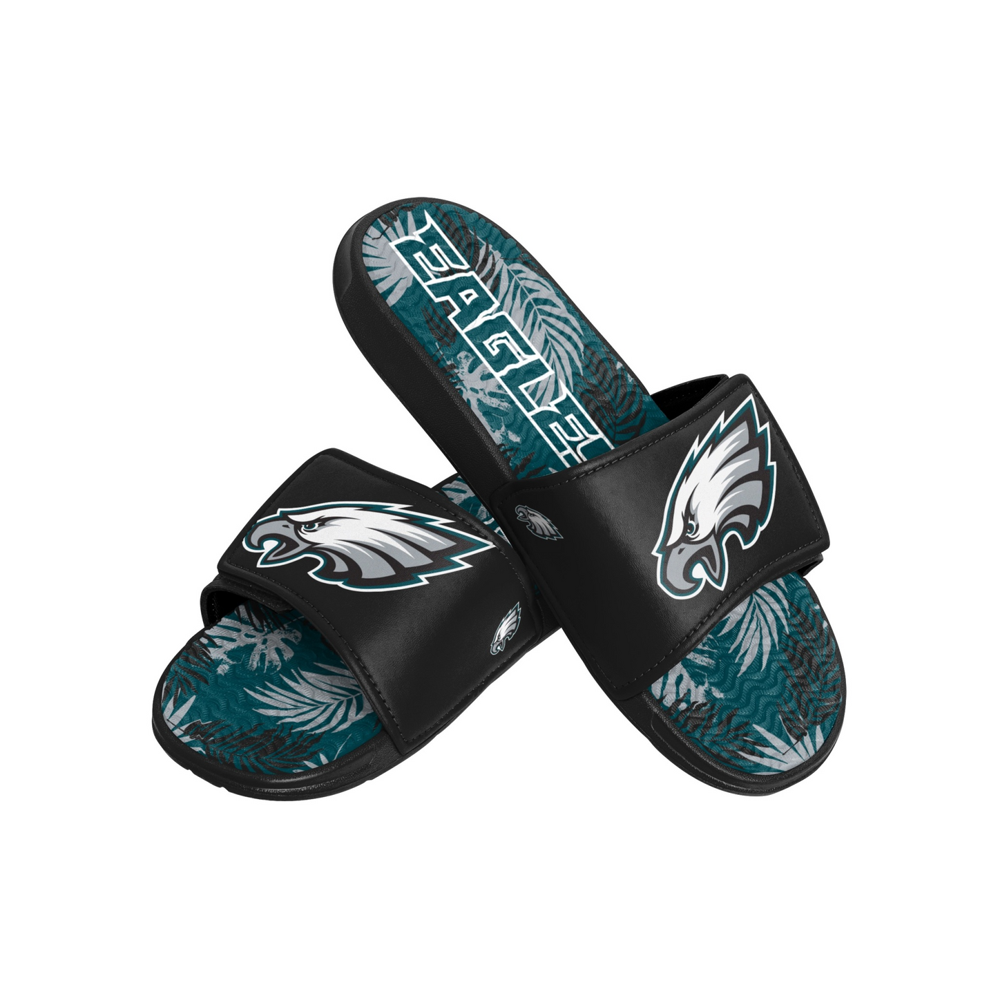PHILADELPHIA EAGLES MEN'S FLORAL GEL SLIDES