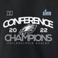 PHILADELPHIA EAGLES MEN'S LONGSLEEVE NFC CONFERENCE CHAMPIONS SHADOW CAST T-SHIRT