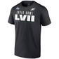 PHILADELPHIA EAGLES MEN'S SUPER BOWL LVII VARSITY TEAM ROSTER T-SHIRT