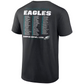 PHILADELPHIA EAGLES MEN'S SUPER BOWL LVII VARSITY TEAM ROSTER T-SHIRT