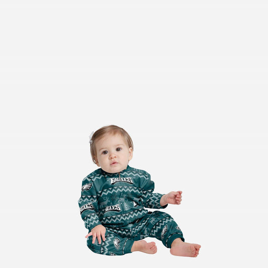 PHILADELPHIA EAGLES NEWBORN ALL OVER PRINT PAJAMAS