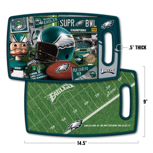 PHILADELPHIA EAGLES RETRO CUTTING BOARD