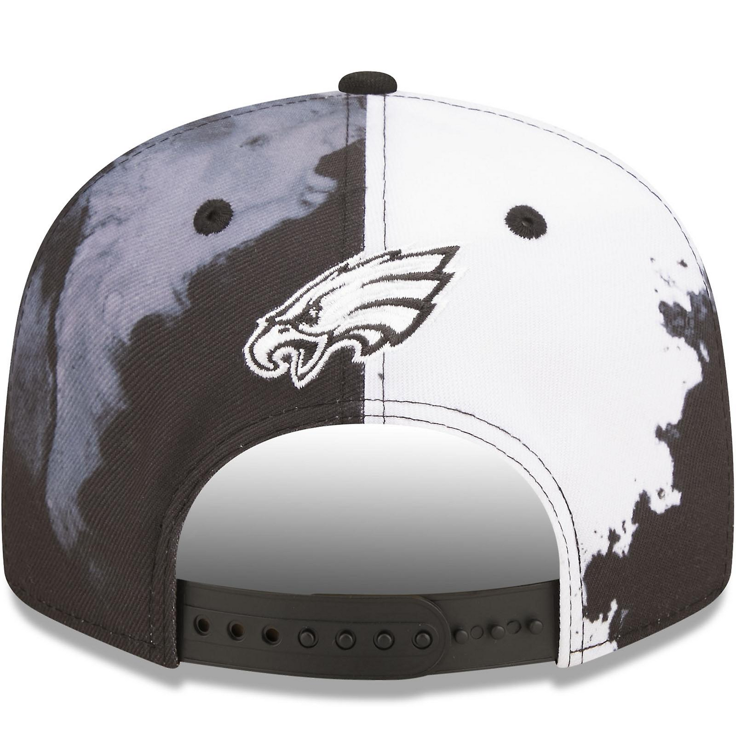 PHILADELPHIA EAGLES SIDELINE 9FIFTY SNAPBACK HAT - BLACK/ WHITE INK
