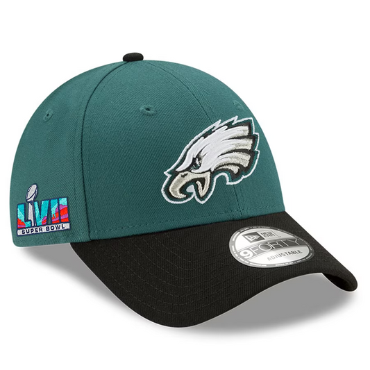 PHILADELPHIA EAGLES 2022 SUPER BOWL LVII SIDEPATCH 9FORTY ADJUSTABLE HAT