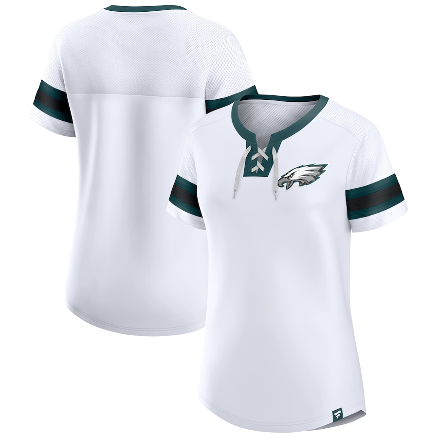 PHILADELPHIA EAGLES LA MEJOR CAMISETA CON CORDONES PARA MUJER SUNDAY