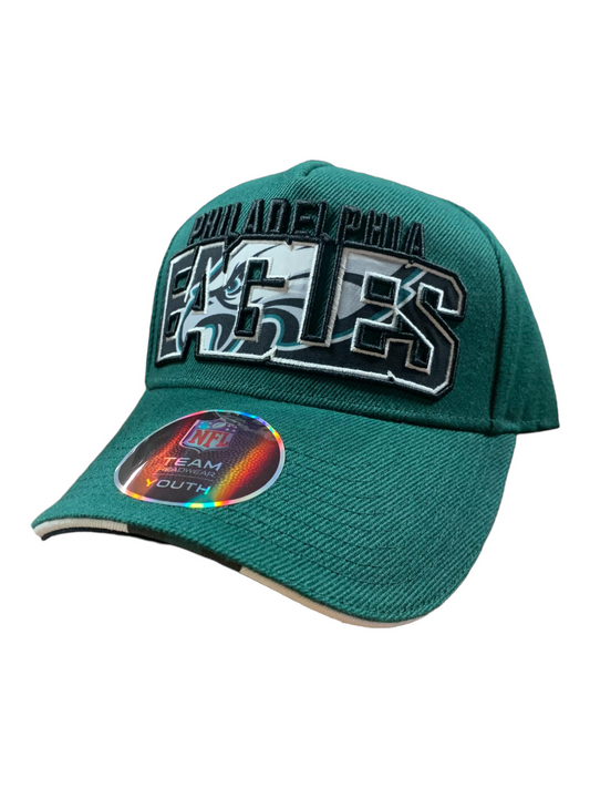 PHILADELPHIA EAGLES YOUTH ON TREND PRECURVED SNAP