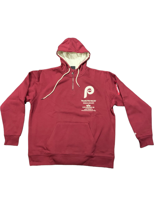 SUDADERA CON CAPUCHA ALPHA PARA HOMBRE PHILADELPHIA PHILLES