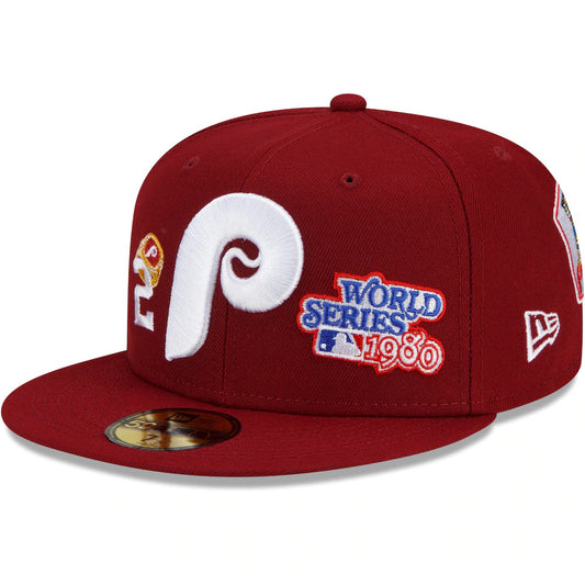 PHILADELPHIA PHILLIES COUNT THE RINGS 59FIFTY FITTED