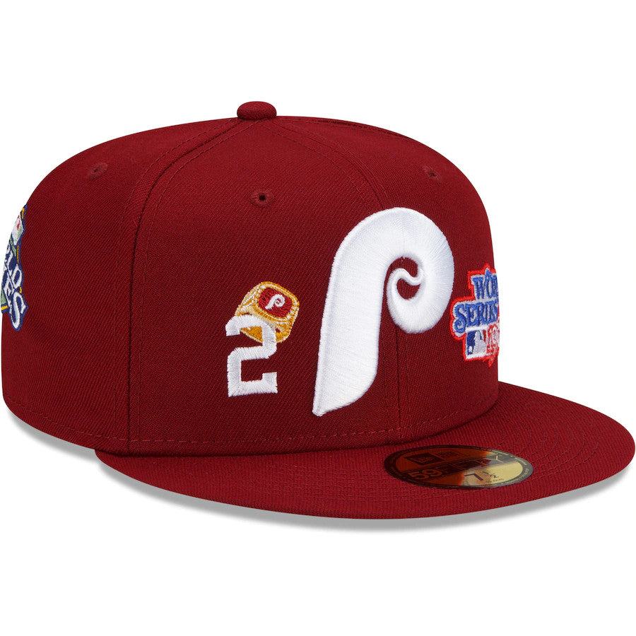 PHILADELPHIA PHILLIES COUNT THE RINGS 59FIFTY FITTED