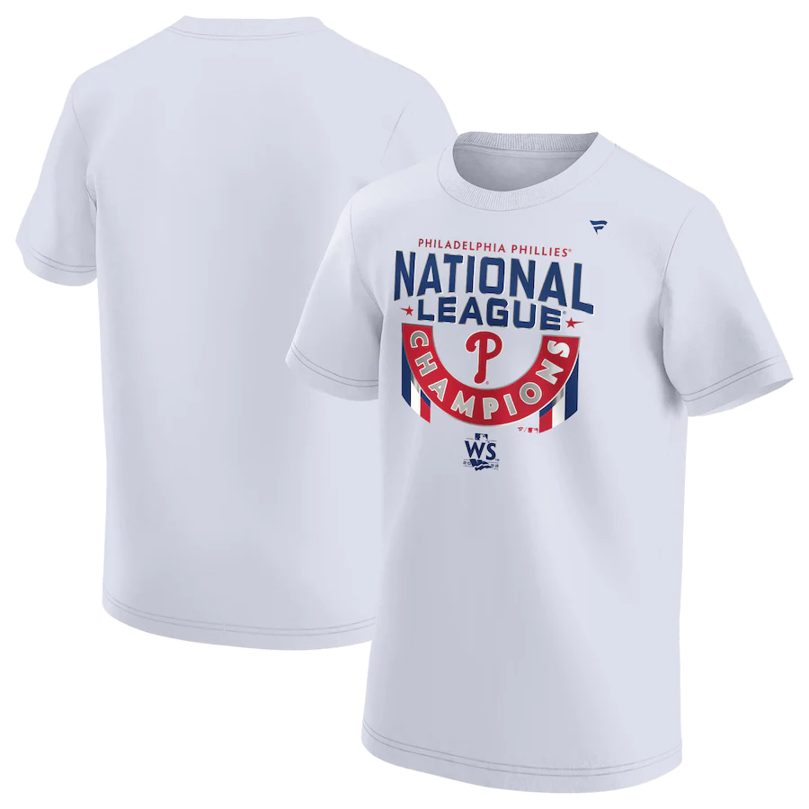 CAMISETA DE CAMPEONES DE LA LIGA DE VESTUARIO 2022 PARA HOMBRE DE PHILADELPHIA PHILLIES