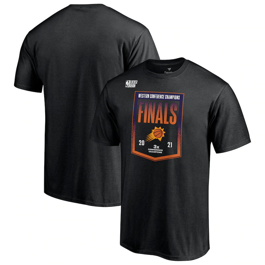 CAMISETA DEL VESTUARIO DE LOS CAMPEONES DE LA CONFRENCIA DE LOS SUNS DE PHOENIX