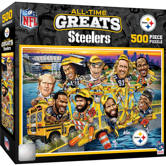 PITTSBURGH STEELERS ALL TIME GREATS 500 PIECE JIGSAW PUZZLE