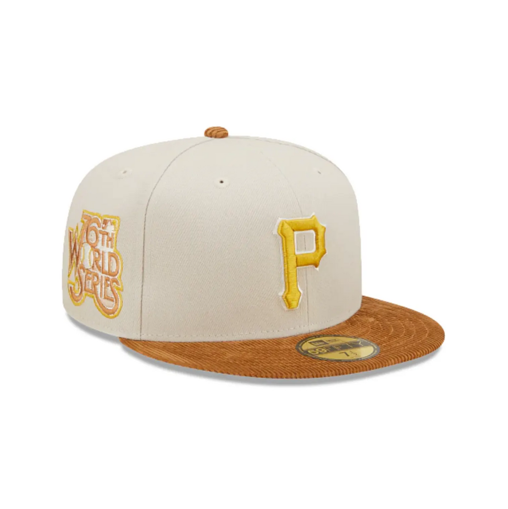 PITTSBURGH PIRATES CORD VISOR 59FIFTY FITTED HAT (CORDUROY BRIM)