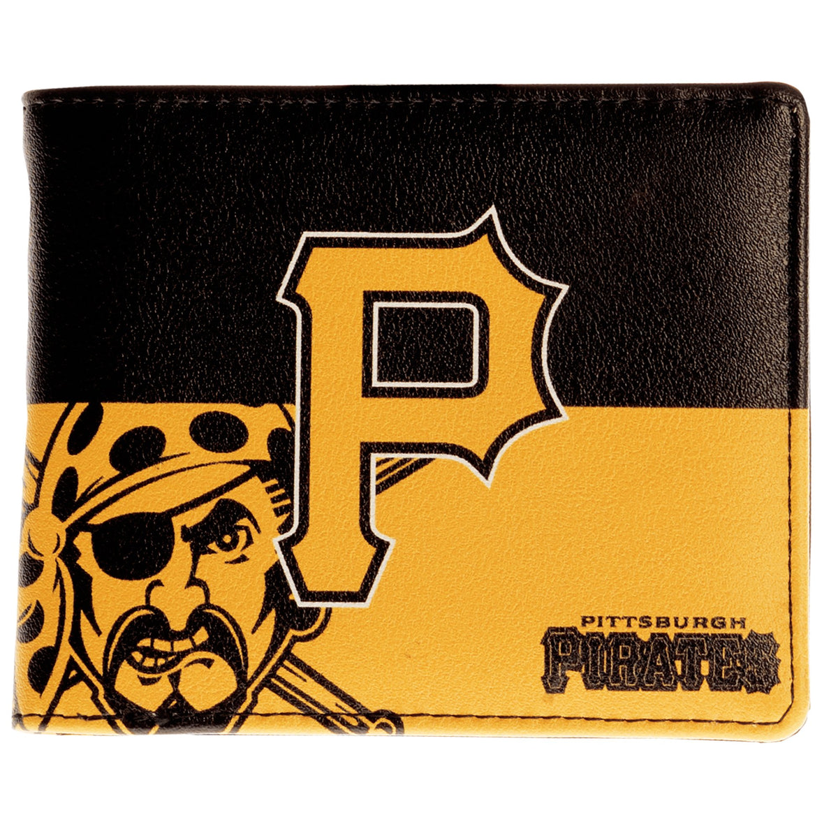 CARTERA DE DOS PLEGAMIENTOS CON LOGO DE LOS PIRATAS DE PITTSBURGH