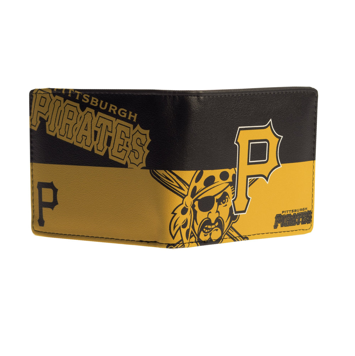 CARTERA DE DOS PLEGAMIENTOS CON LOGO DE LOS PIRATAS DE PITTSBURGH