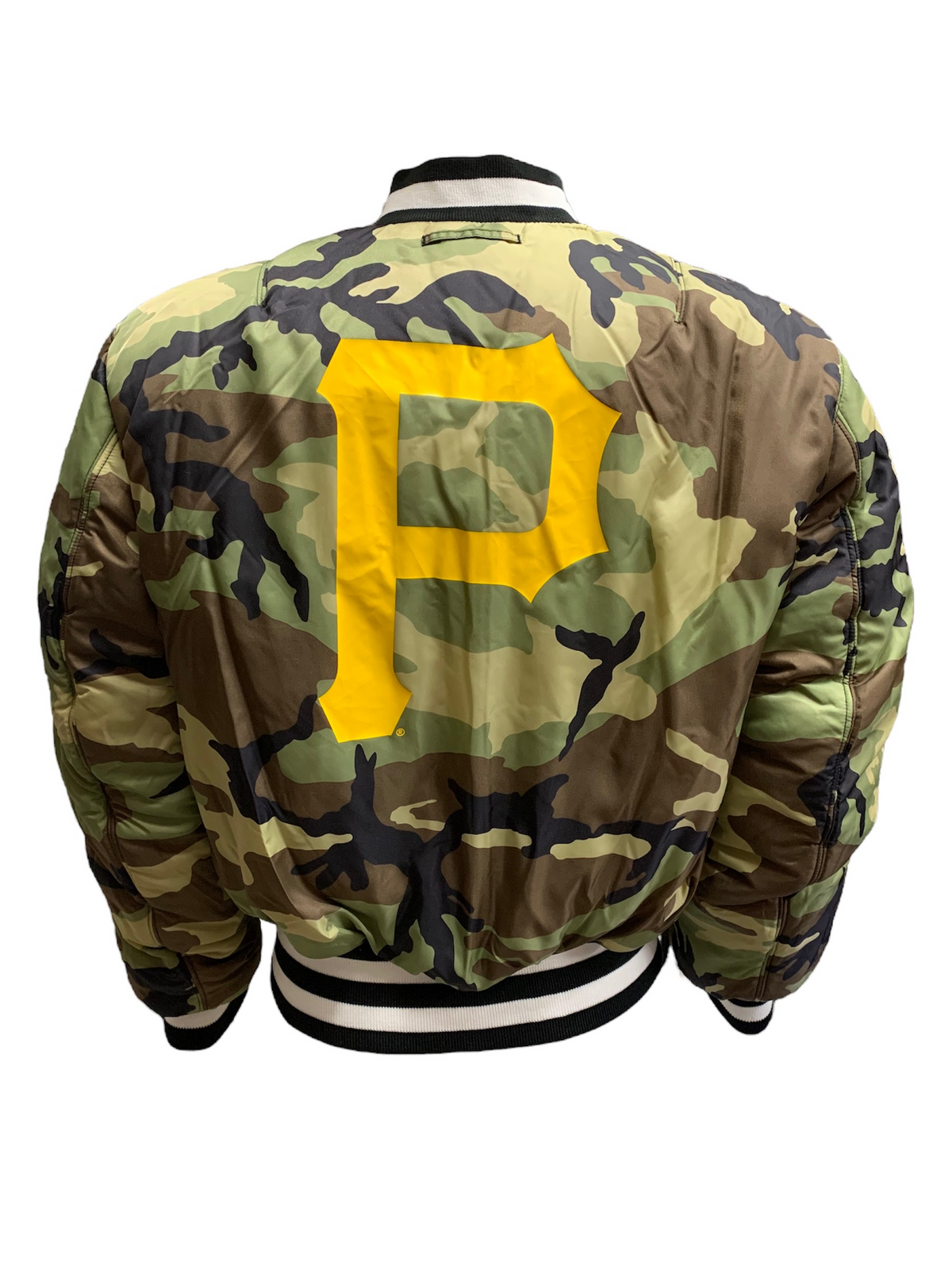 PITTSBURGH PIRATES MEN'S ALPHA INDUSTRIES REVERSIBLE BOMBER JACKET