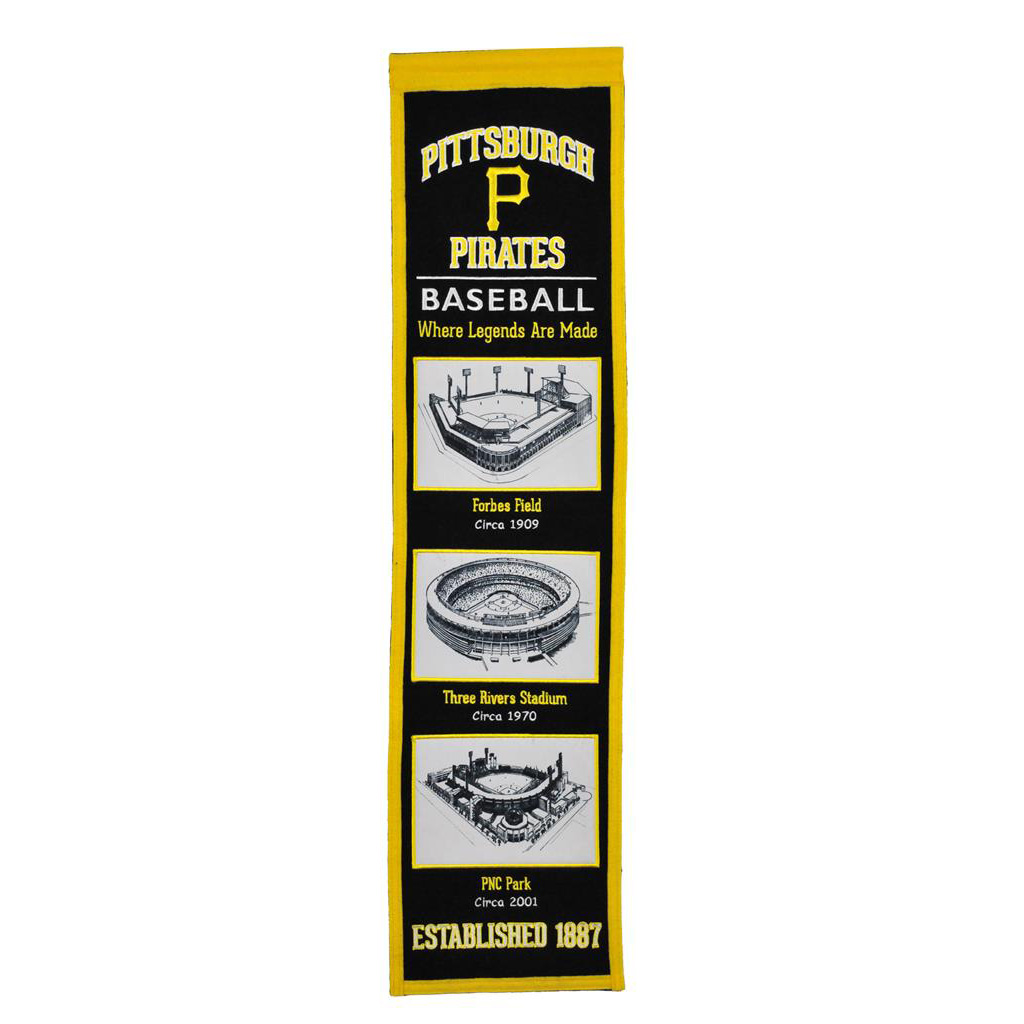 PITTSBURGH PIRATES STADIUM EVOLUTION BANNER