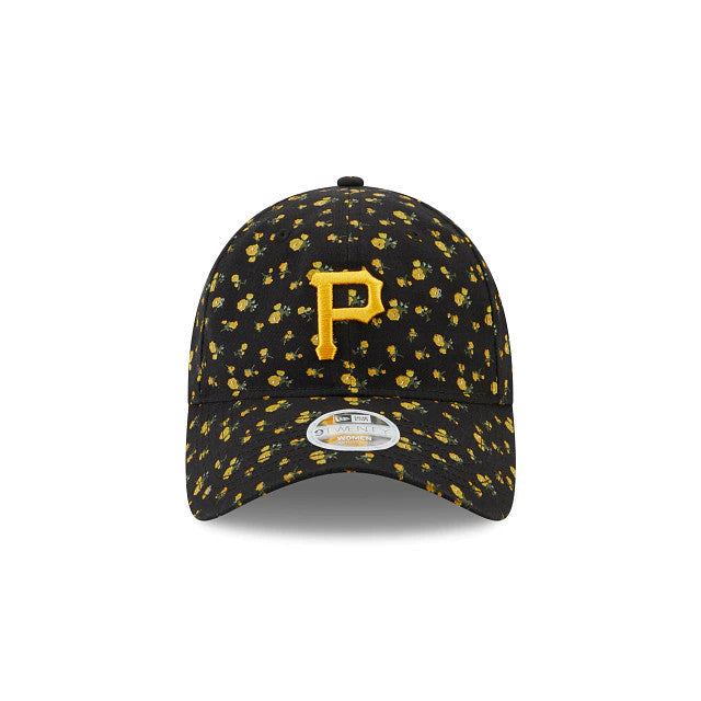 PITTSBURGH PIRATES WOMEN'S FLORAL 9TWENTY ADJUSTABLE HAT - BLACK