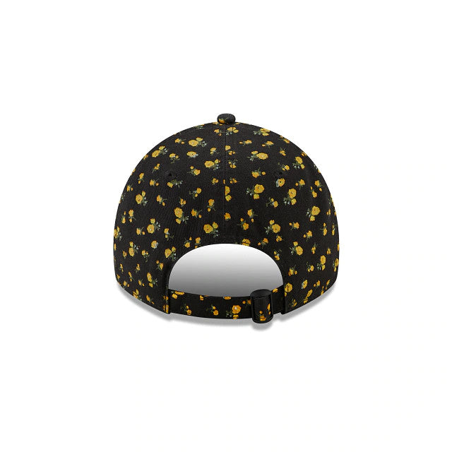 PITTSBURGH PIRATES WOMEN'S FLORAL 9TWENTY ADJUSTABLE HAT - BLACK