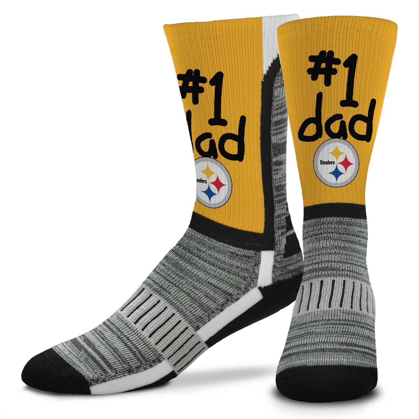 CALCETINES PAPÁ #1 DE LOS PITTSBURGH STEELERS