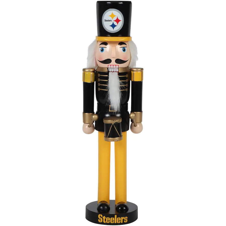 PITTSBURGH STEELERS CASCANUECES DE VACACIONES DEL EQUIPO DE 14"