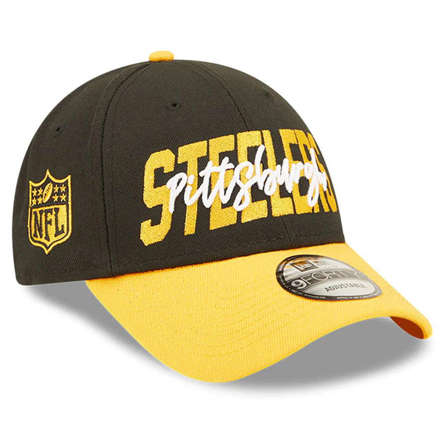 GORRA AJUSTABLE DRAFT 9FORTY DE LOS PITTSBURGH STEELERS 2022