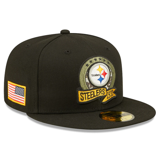 PITTSBURGH STEELERS 2022 SALUTE TO SERVICE 59FIFTY FITTED HAT