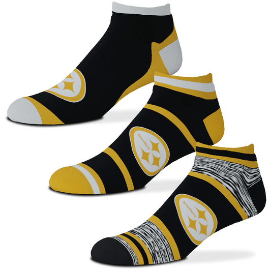 PITTSBURGH STEELERS 3-PACK CASH SOCKS