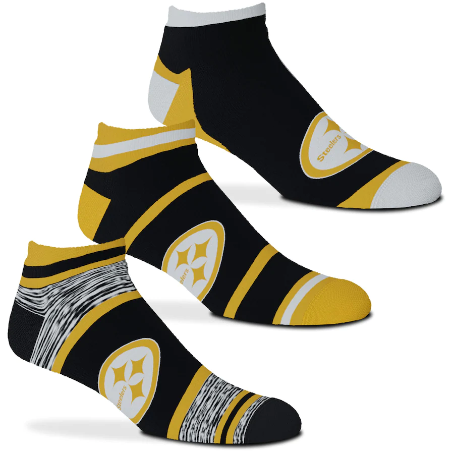 PACK DE 3 CALCETINES CASH DE LOS PITTSBURGH STEELERS