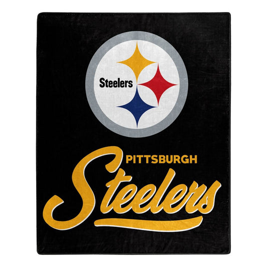 PITTSBURGH STEELERS SIGNATURE 50"X60" RASCHEL THROW BLANKET