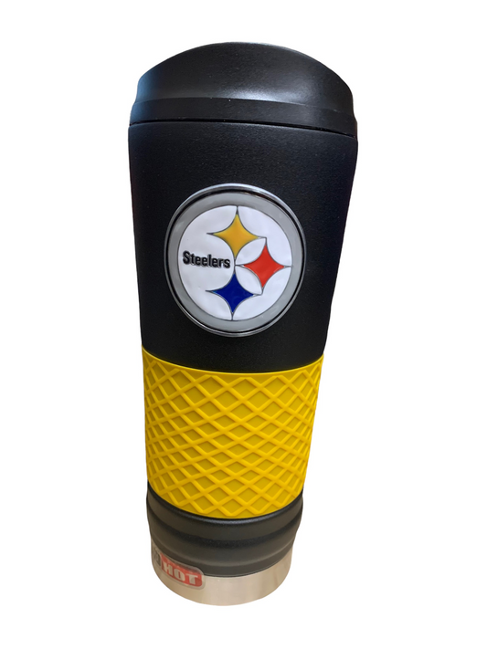 PITTSBURGH STEELERS BLACK DRAFT TUMBLER