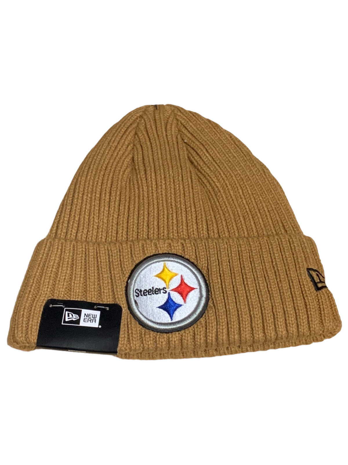 PITTSBURGH STEELERS CORE CLASSIC KNIT BEANIE - TAN