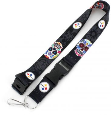 PITTSBURGH STEELERS DIA DE LOS MUERTOS LANYARD