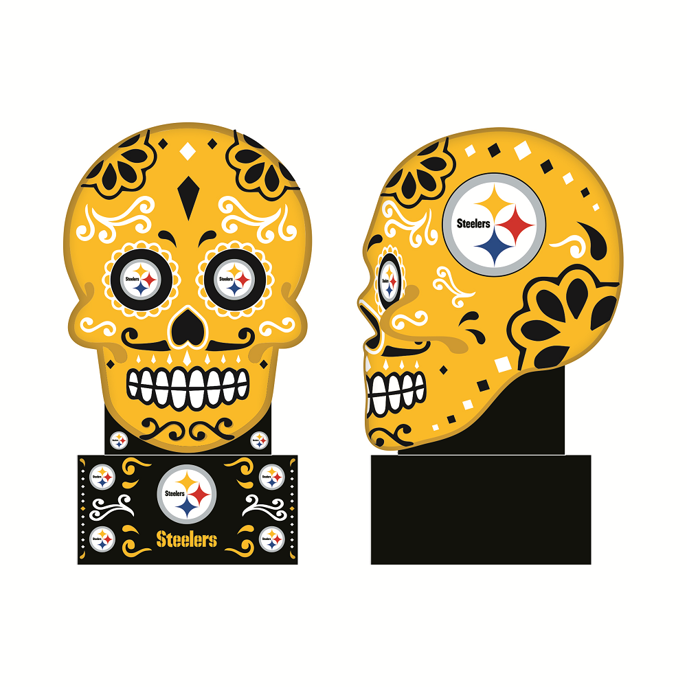 PITTSBURGH STEELERS DIA DE LOS MUERTOS SUGAR SKULL STATUE