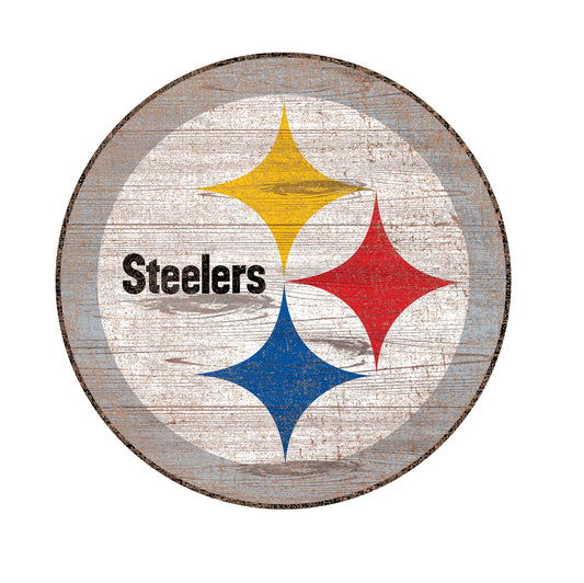PITTSBURGH STEELERS DISTRESSED LOGO CUT OUT