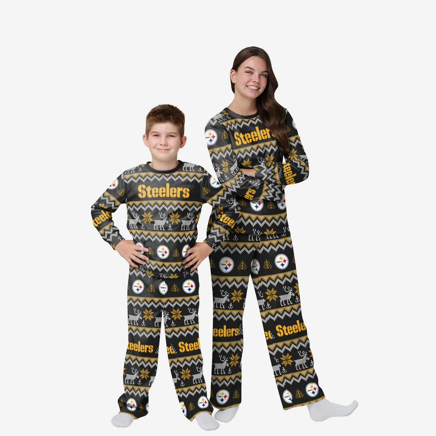 PITTSBURGH STEELERS KIDS ALL OVER PIJAMA ESTAMPADO