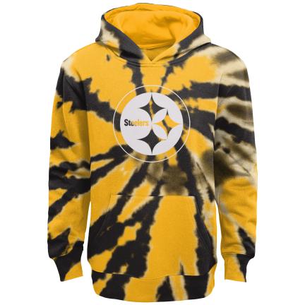 PITTSBURGH STEELERS KIDS STATEMENT TIE DYE HOODED SWEATSHIRT