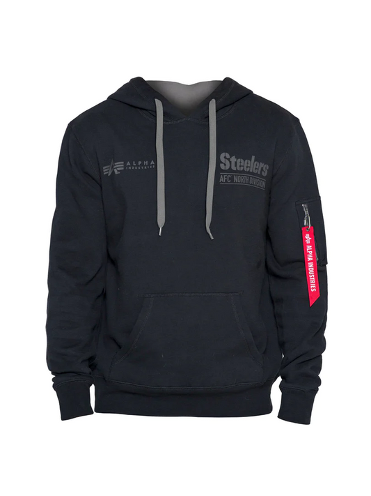 SUDADERA CON CAPUCHA ALPHA INDUSTRIES PARA HOMBRE PITTSBURGH STEELERS