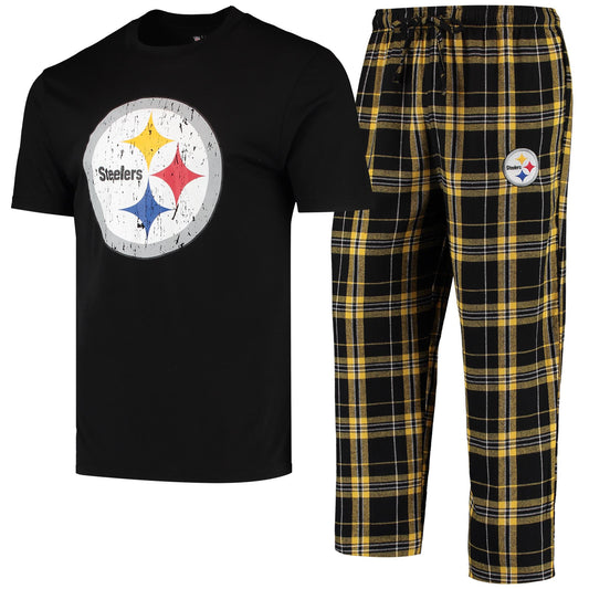 PITTSBURGH STEELERS CONJUNTO DE PIJAMA DE CAMISETA Y PANTALÓN ETHOS PARA HOMBRE